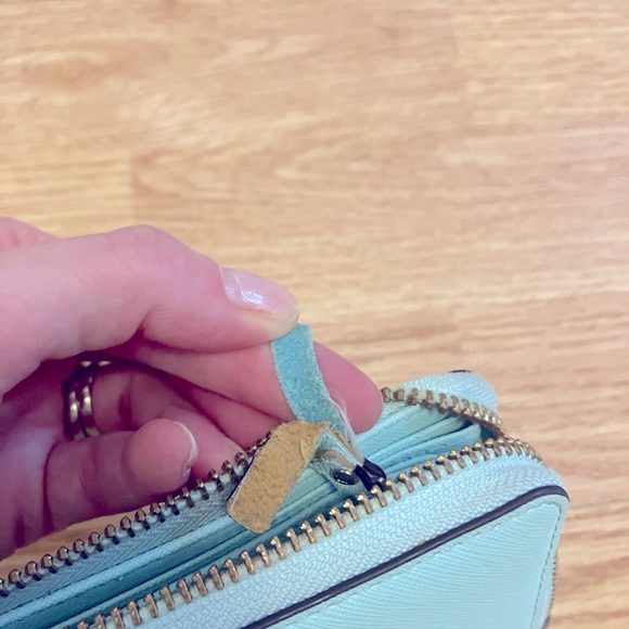 SOLD - Kate Spade Large Teal Wallet - Picture 3 of 12